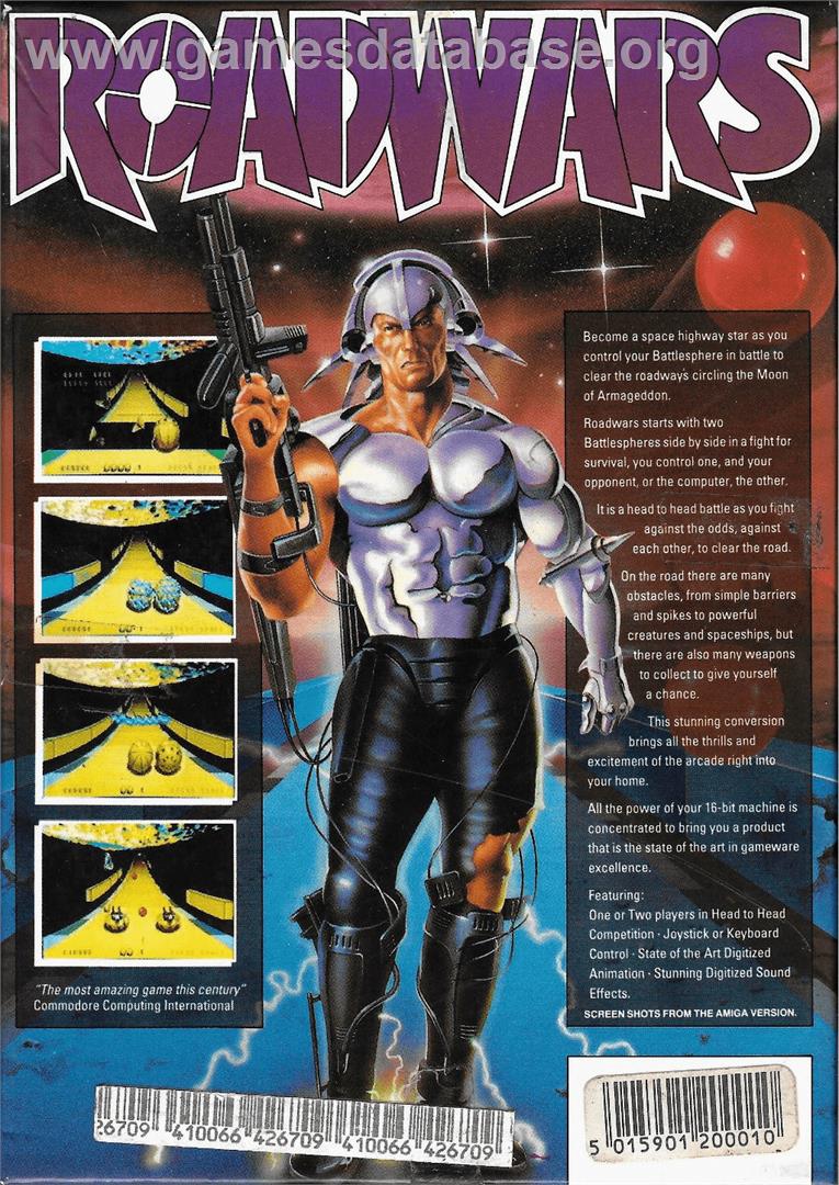 Roadwars - Commodore Amiga - Artwork - Box Back