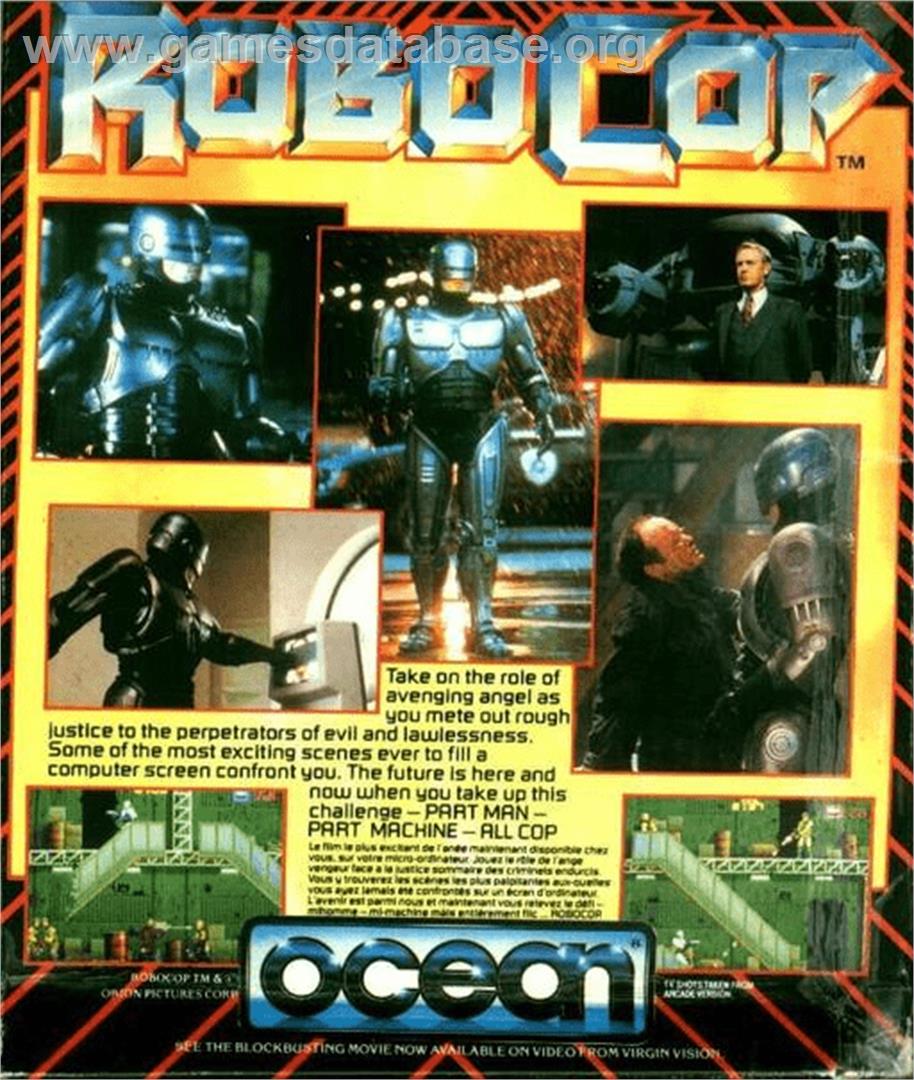 Robocop - Commodore Amiga - Artwork - Box Back