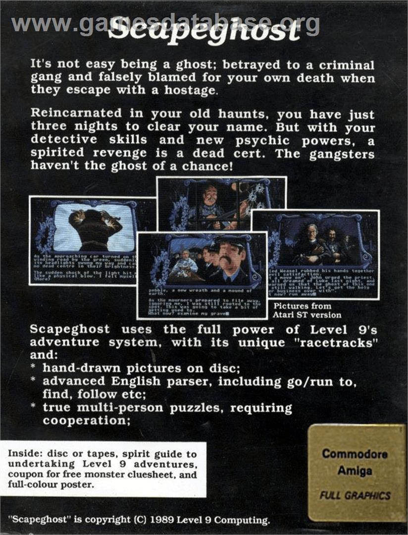 Scapeghost - Commodore Amiga - Artwork - Box Back