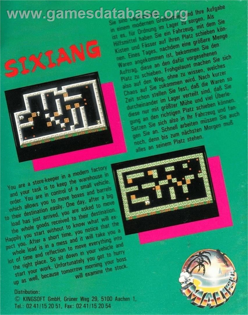 Sixiang - Commodore Amiga - Artwork - Box Back
