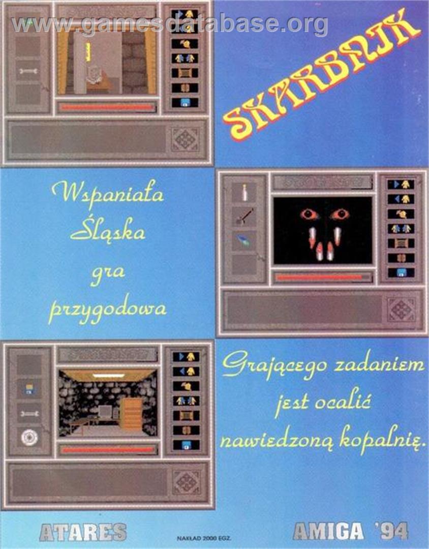 Skarb Templariuszy - Commodore Amiga - Artwork - Box Back