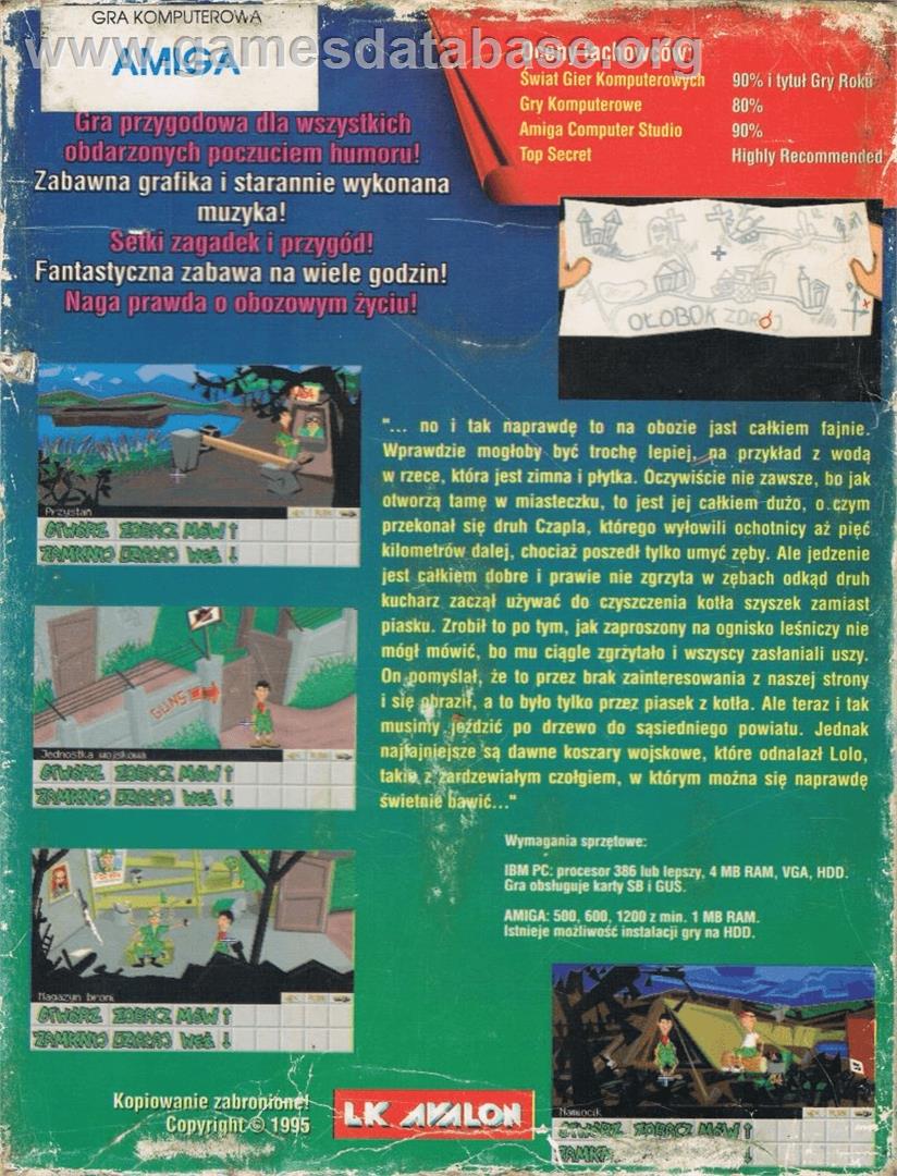 Skaut Kwatermaster - Commodore Amiga - Artwork - Box Back