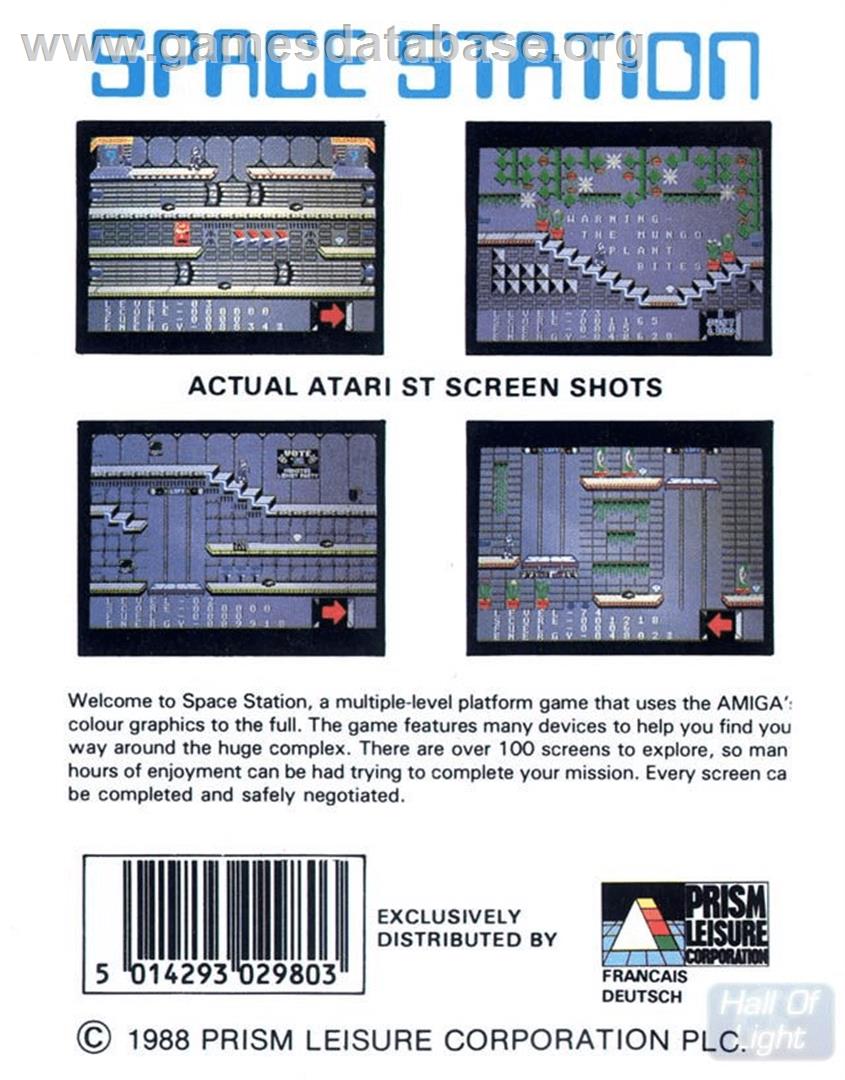 Space Station - Commodore Amiga - Artwork - Box Back
