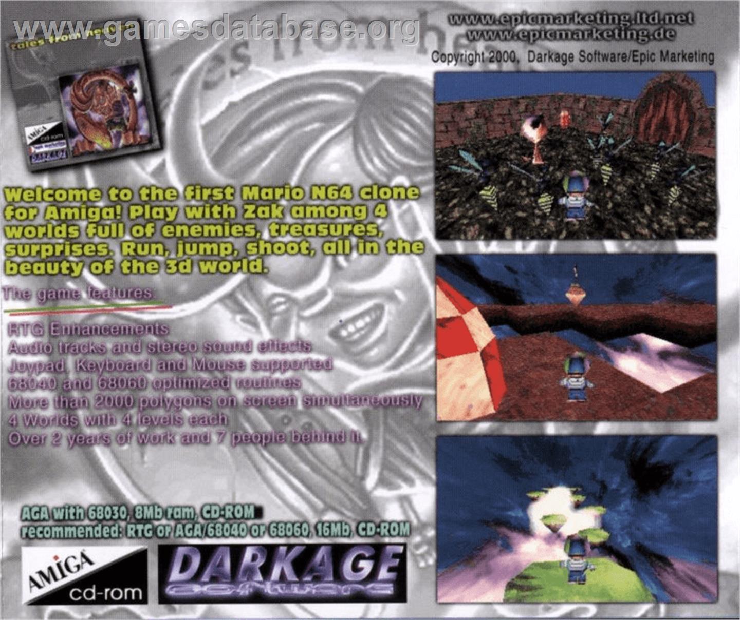 Tales from Heaven - Commodore Amiga - Artwork - Box Back