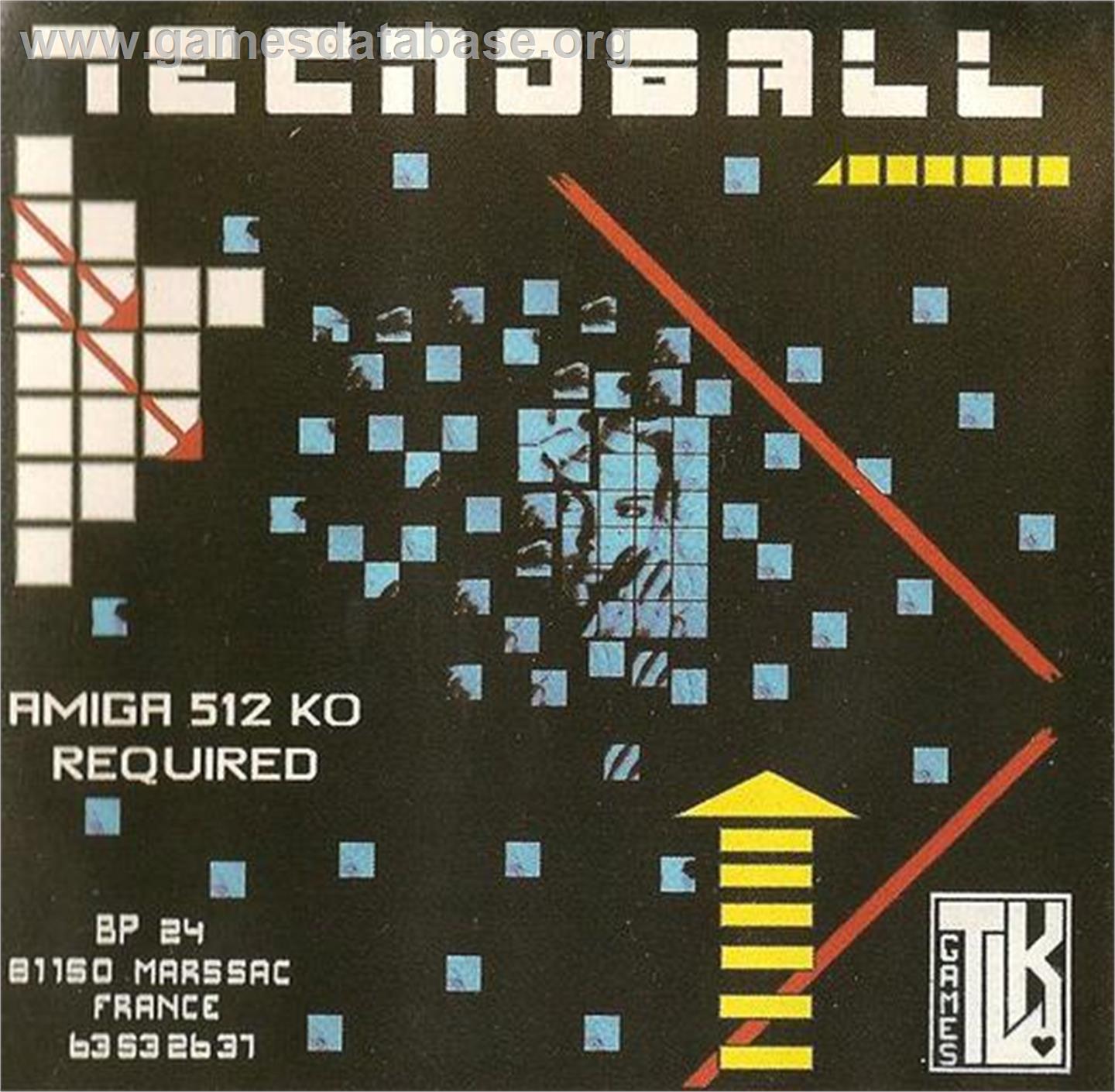 Tecnoball - Commodore Amiga - Artwork - Box Back