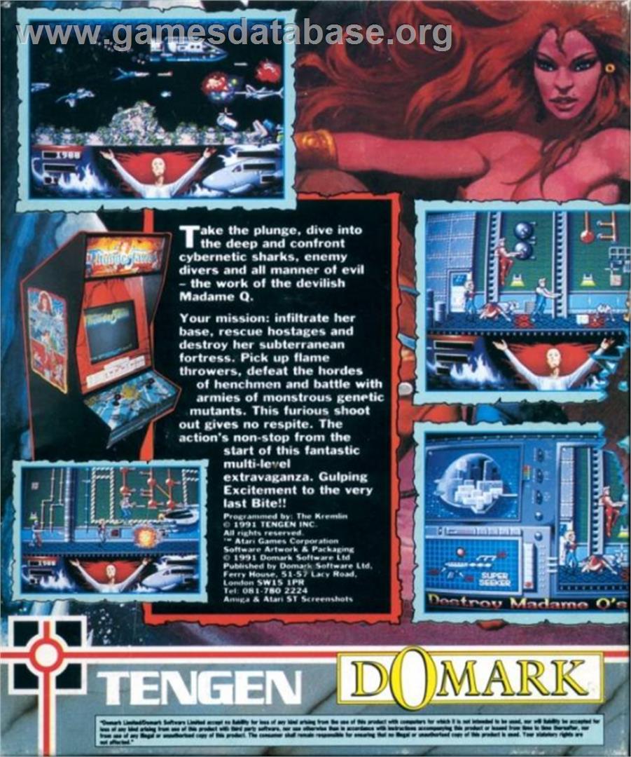 Thunder Jaws - Commodore Amiga - Artwork - Box Back