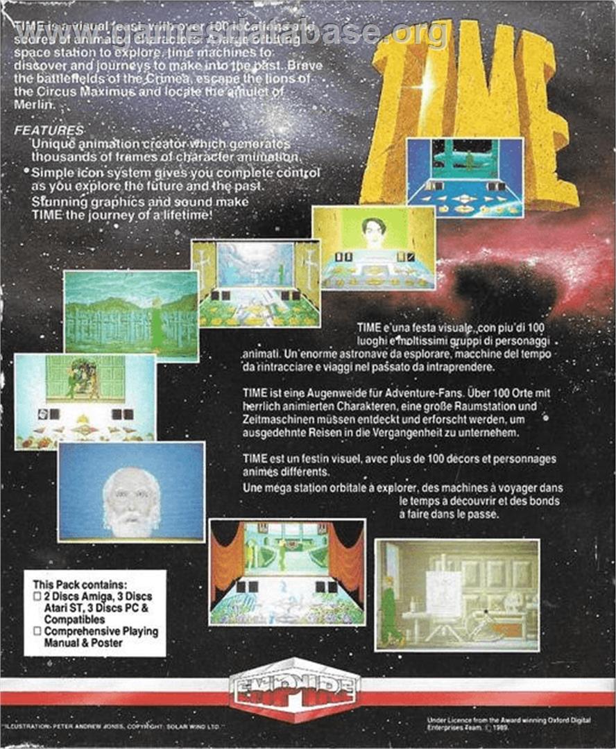 Time - Commodore Amiga - Artwork - Box Back