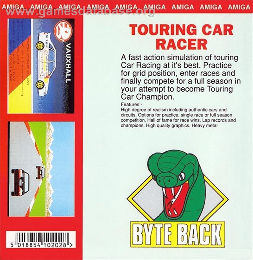 Touring Car Racer - Commodore Amiga - Artwork - Box Back