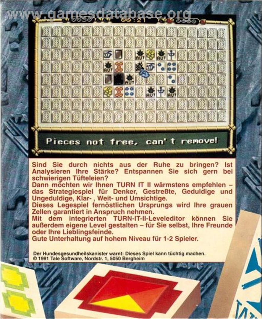 Turn It 2 - Commodore Amiga - Artwork - Box Back