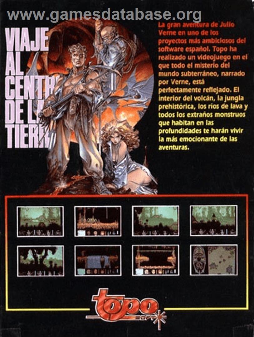 Viaje Al Centro De La Tierra - Commodore Amiga - Artwork - Box Back