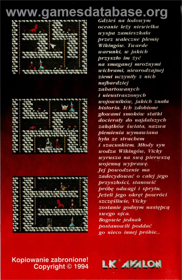Vicky - Commodore Amiga - Artwork - Box Back