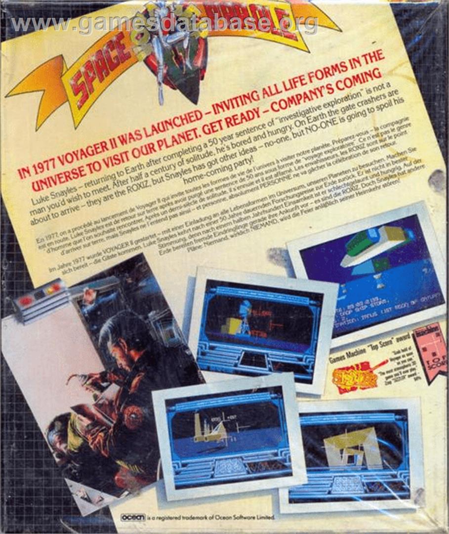 Voyager - Commodore Amiga - Artwork - Box Back