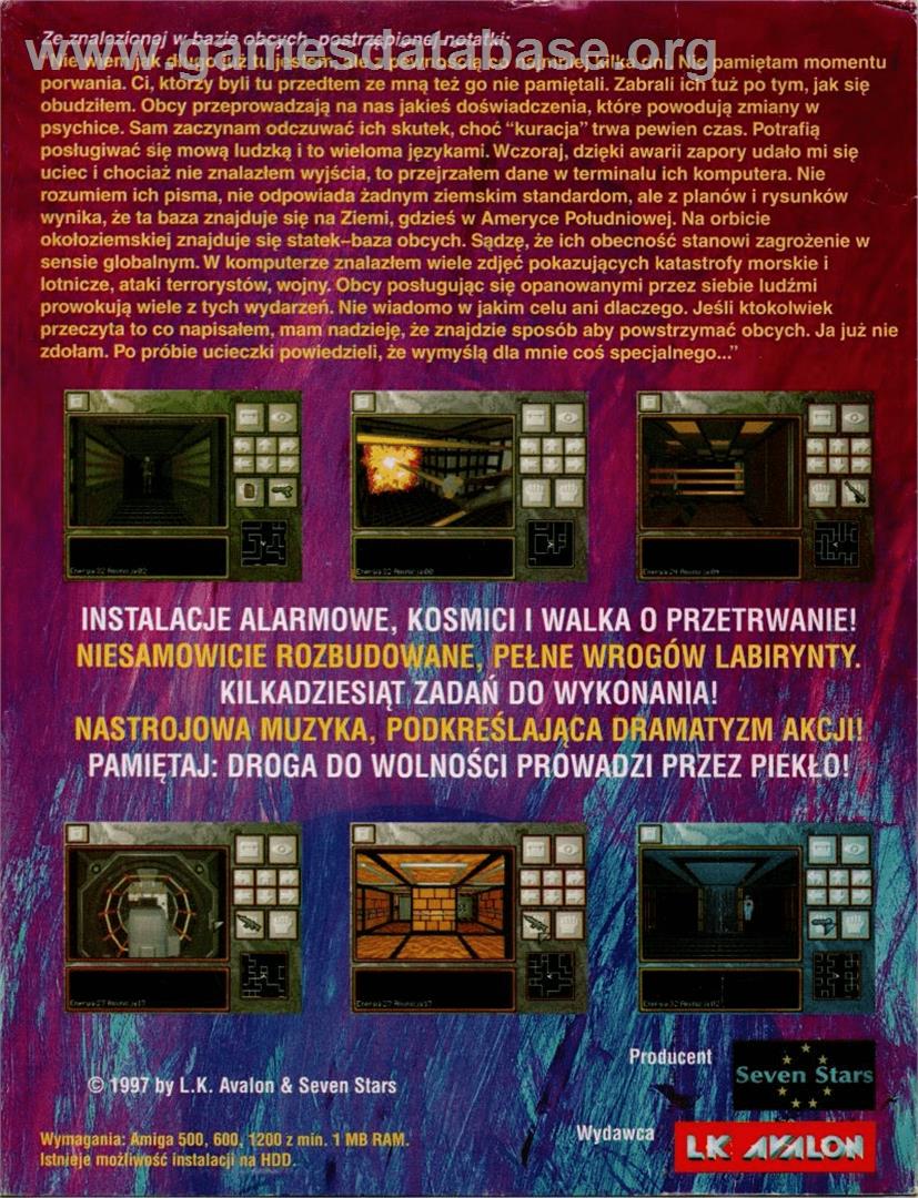 W Potrzasku - Commodore Amiga - Artwork - Box Back