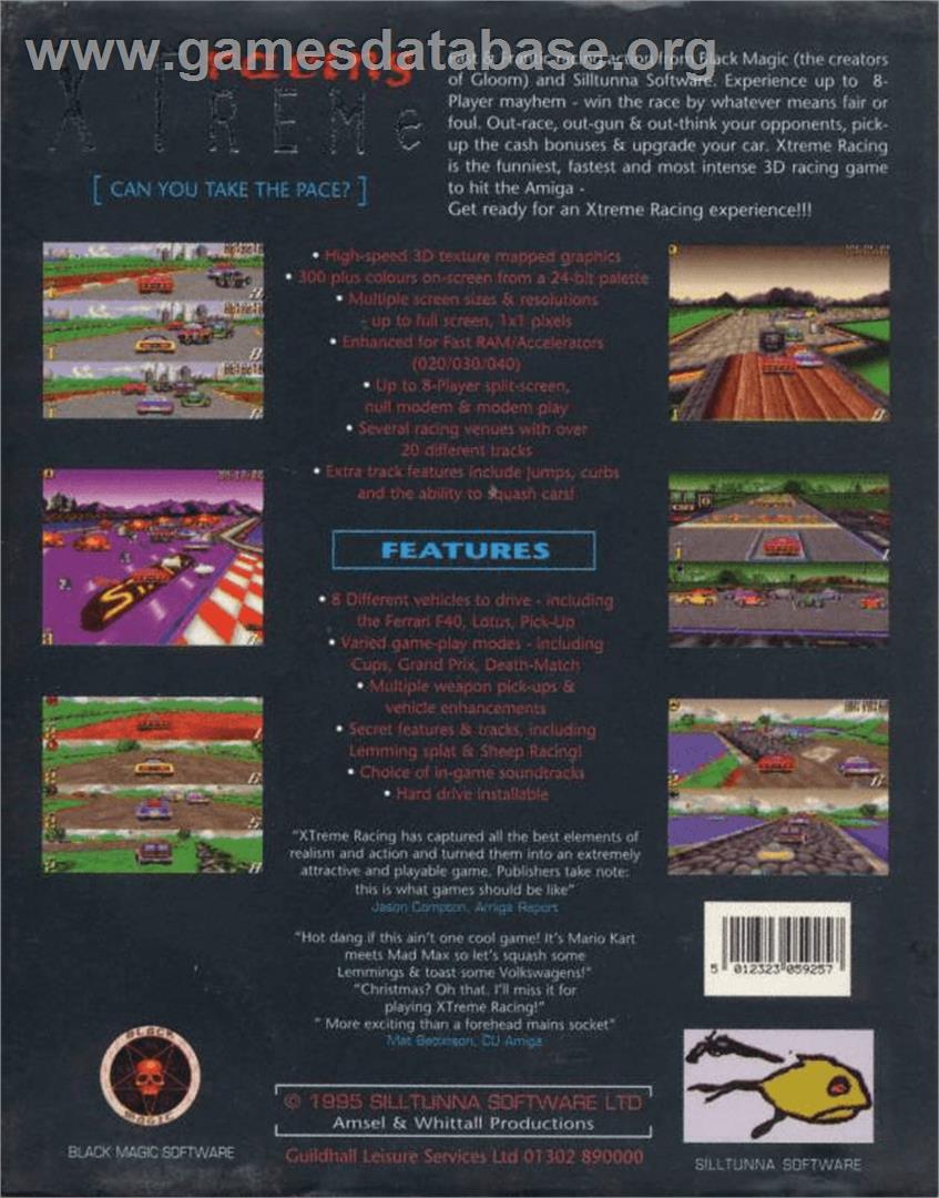 XTreme Racing - Commodore Amiga - Artwork - Box Back