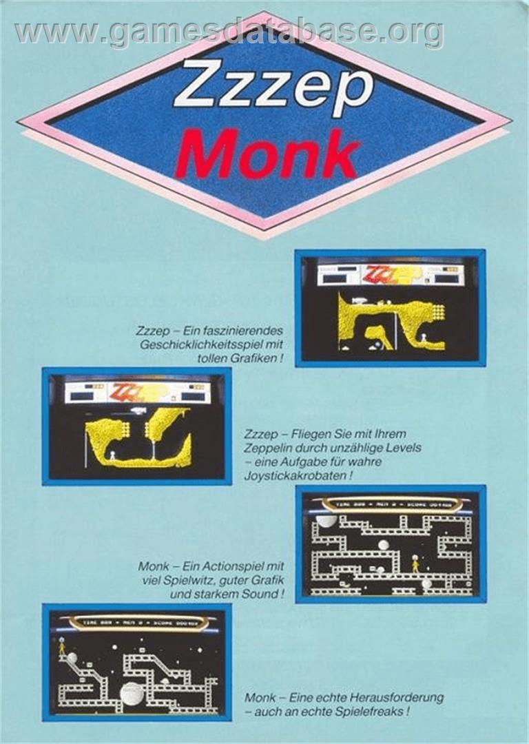 Zzzep - Commodore Amiga - Artwork - Box Back