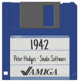 Cartridge artwork for 1942 on the Commodore Amiga.