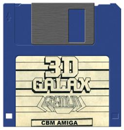 Cartridge artwork for 3d Galax on the Commodore Amiga.