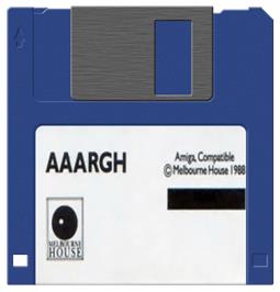 Cartridge artwork for Aaargh! on the Commodore Amiga.