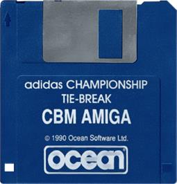 Cartridge artwork for Adidas Championship Tie-Break on the Commodore Amiga.