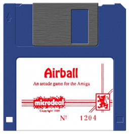 Cartridge artwork for Airball on the Commodore Amiga.
