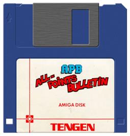 Cartridge artwork for Apb on the Commodore Amiga.