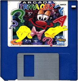 Cartridge artwork for Arcade Trivia Quiz on the Commodore Amiga.