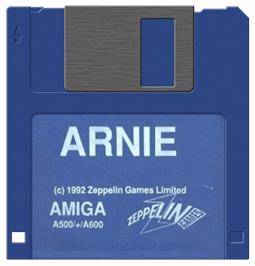 Cartridge artwork for Arnie on the Commodore Amiga.