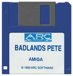 Cartridge artwork for Badlands Pete on the Commodore Amiga.