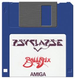 Cartridge artwork for Ballistix on the Commodore Amiga.