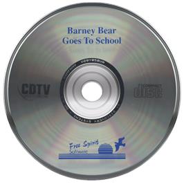 Cartridge artwork for Barney Bear Goes To School on the Commodore Amiga.