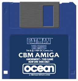 Cartridge artwork for Batman: The Movie on the Commodore Amiga.