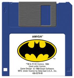 Cartridge artwork for Batman - The Movie on the Commodore Amiga.