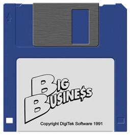 Cartridge artwork for Big Business on the Commodore Amiga.