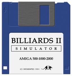 Cartridge artwork for Billiards 2 Simulator on the Commodore Amiga.