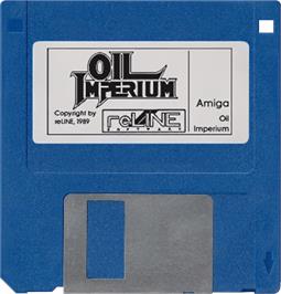 Cartridge artwork for Black Gold on the Commodore Amiga.