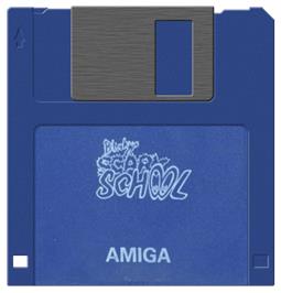 Cartridge artwork for Blinky's Scary School on the Commodore Amiga.