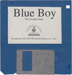 Cartridge artwork for Blue Boy on the Commodore Amiga.