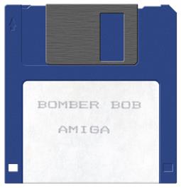 Cartridge artwork for Bomber Bob on the Commodore Amiga.