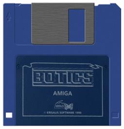 Cartridge artwork for Botics on the Commodore Amiga.
