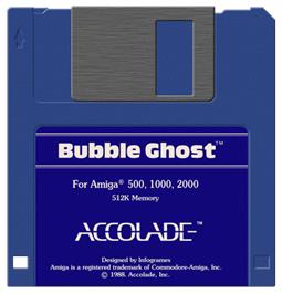 Cartridge artwork for Bubble Ghost on the Commodore Amiga.