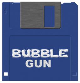 Cartridge artwork for Bubble Gun on the Commodore Amiga.