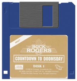 Cartridge artwork for Buck Rogers - Countdown To Doomsday on the Commodore Amiga.