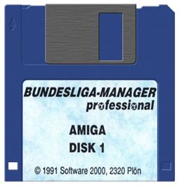 Cartridge artwork for Bundesliga Manager Professional on the Commodore Amiga.