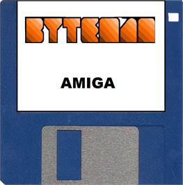 Cartridge artwork for Byte Man on the Commodore Amiga.