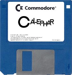 Cartridge artwork for Calephar on the Commodore Amiga.