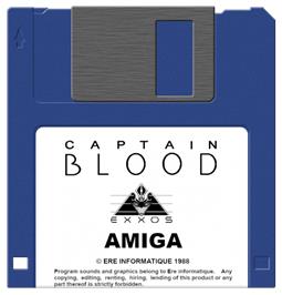 Cartridge artwork for Captain Blood on the Commodore Amiga.