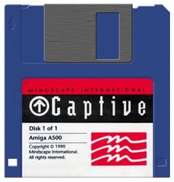 Cartridge artwork for Captive on the Commodore Amiga.