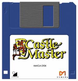 Cartridge artwork for Castle Master on the Commodore Amiga.