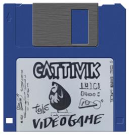 Cartridge artwork for Cattivik - The Videogame on the Commodore Amiga.