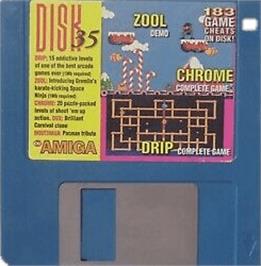 Cartridge artwork for Chrome on the Commodore Amiga.